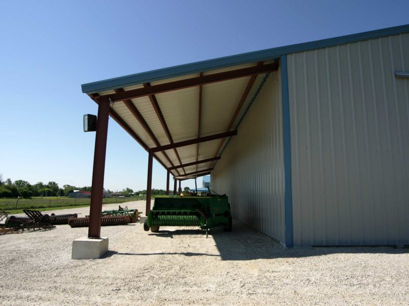 Beige 60x115-Agricultural steel building located in Bridgewater Pennsylvania