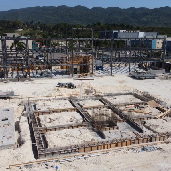 Steel Building Under Construction, Jamaica