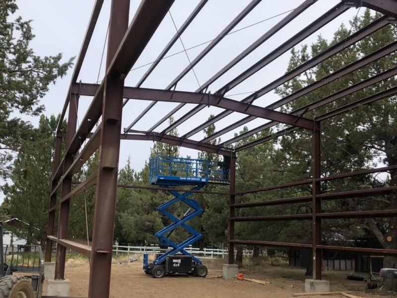 Steel Building Canopy, Animal Enclosure